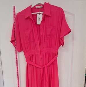 Vibrant Pink Maxi Dress